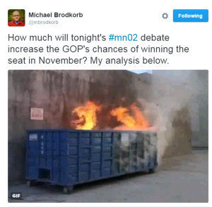 Brodkorb dumpster fire
