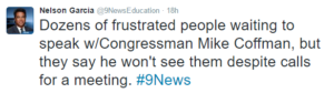 1.14.17 - 9News reporter tweet on Coffman ACA backlash #1
