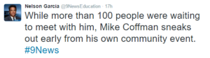 1.14.17 - 9News reporter tweet on Coffman ACA backlash #3