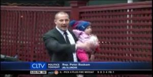 3.6.17 - Protest coverage - CLTV evening news screen shot