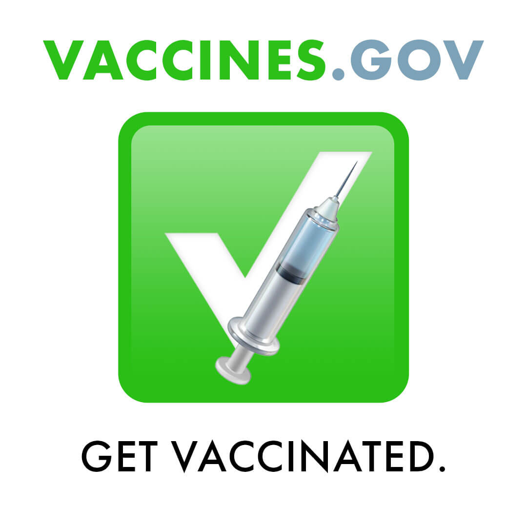 Vaccines are safe, effective, and FREE. Find a vaccine location near you: Vaccines.gov Image