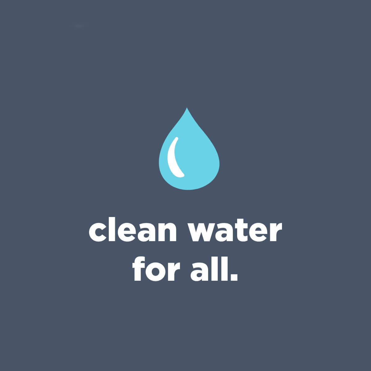 Clean water is a human right.  Image