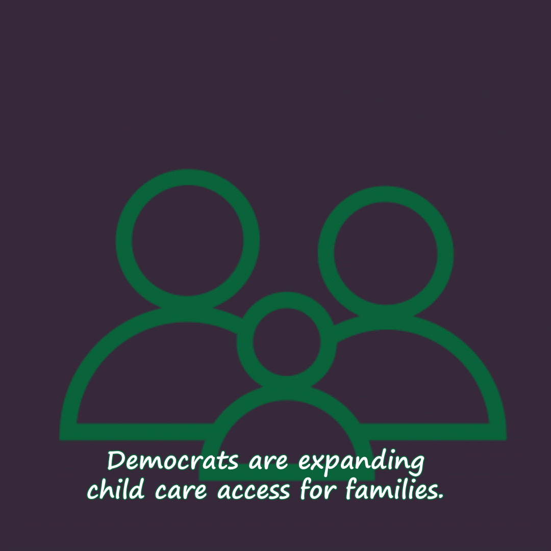 Black families are 2x more likely to quit, turn down, or make a major change in their job due to child care disruptions. The #BuildBackBetter Framework will expand child care access for families.  Image