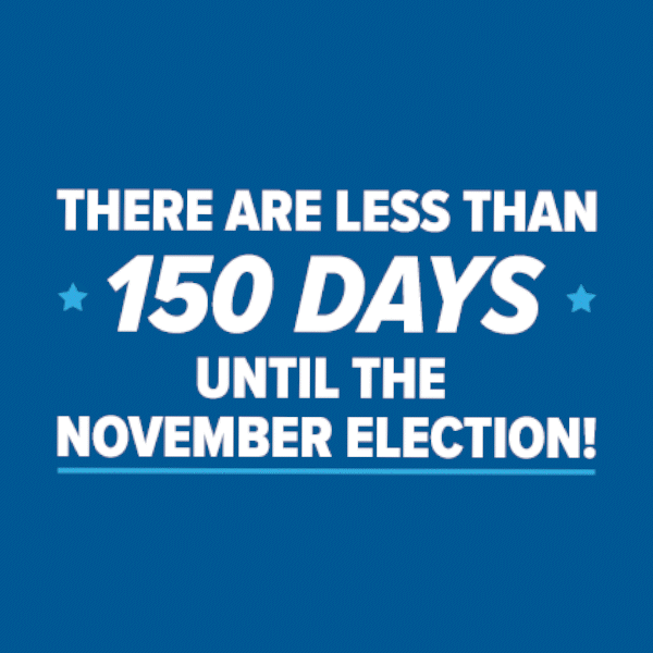 We're less than 150 days from the midterm elections, and a lot is at stake this November -- are you registered to vote? www.iwillvote.com Image