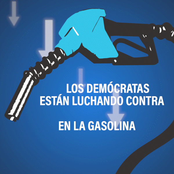 Ningún Representante Republicano votó a favor de un proyecto de ley para detener el aumento de precios en la gasolina. Image.